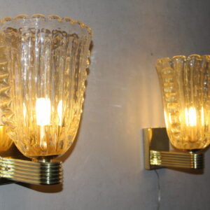 Sconces in Gold Murano Glass