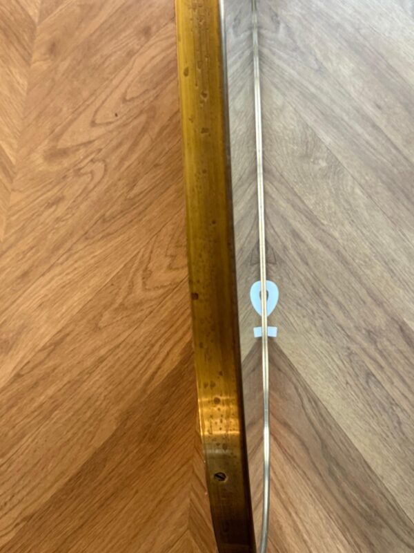 Modernist Brass Wall Mirror