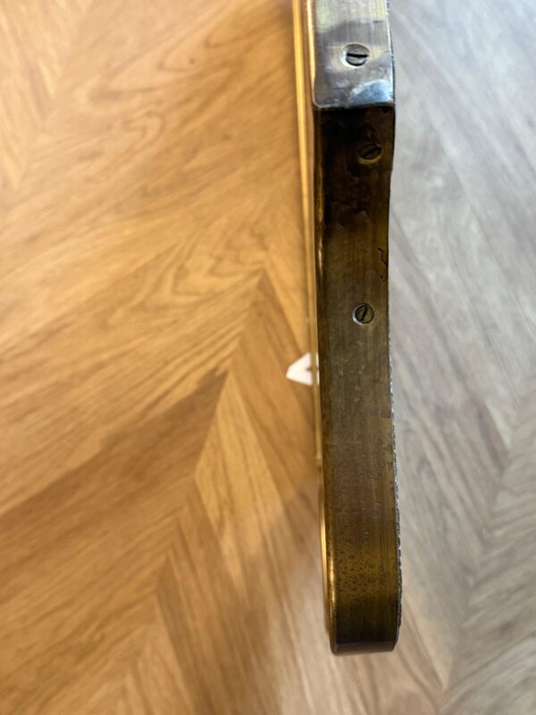Modernist Brass Wall Mirror