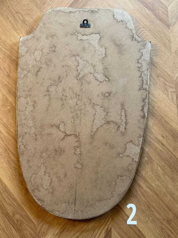 Modernist Brass Wall Mirror
