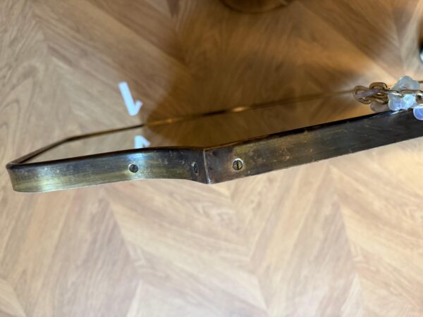 Modernist Brass Wall Mirror