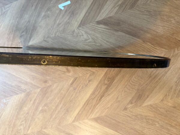 Modernist Brass Wall Mirror