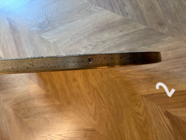 Modernist Brass Wall Mirror